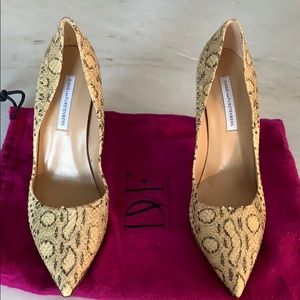 Diane Von Furstenberg Snakeskin Pump